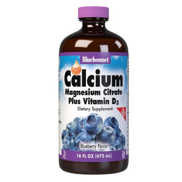 Liquid Calcium Magnesium Citrate Plus Vitamin D3 - Bluebonnet